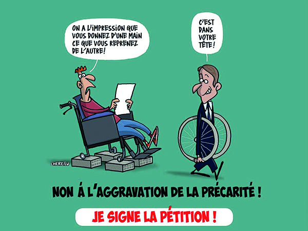 pétition précarité handicapé