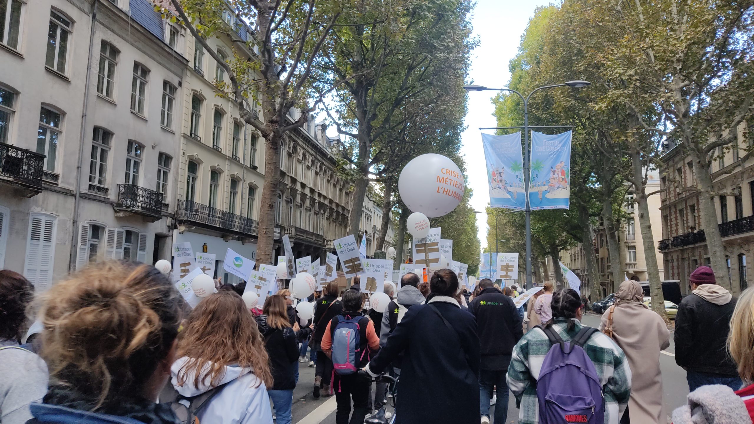 Manifestation de la crise des métiers de l'Humain le 28 septembre 2022 à Lille