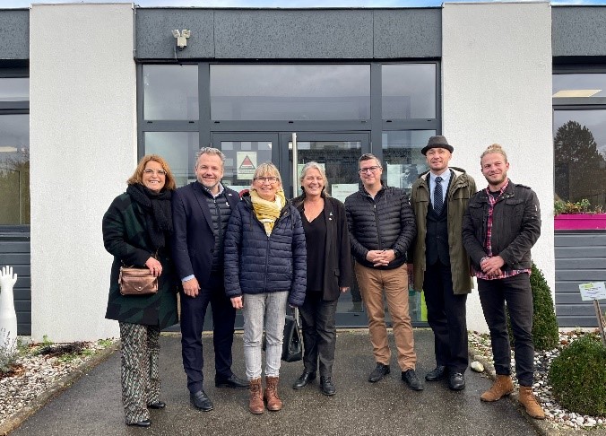 visite de l'ESAT du Thérain par une équipe d'élus de la ville de Beauvais dans le cadre du Duoday2022