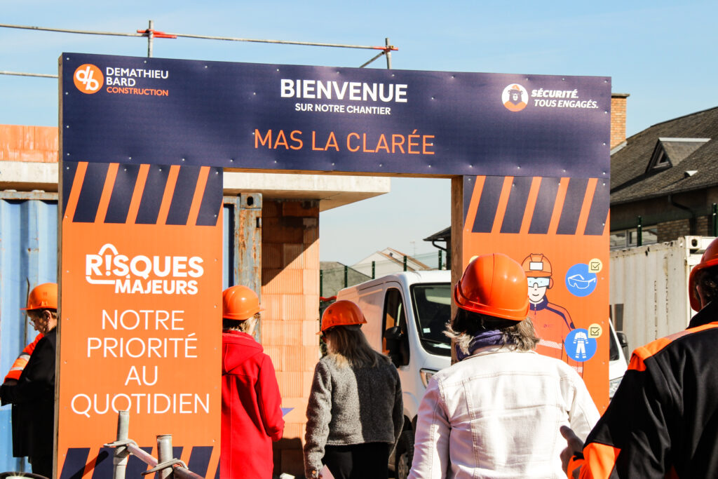 Visite du chantier de reconstruction de la MAS La Clarée à Beauvais