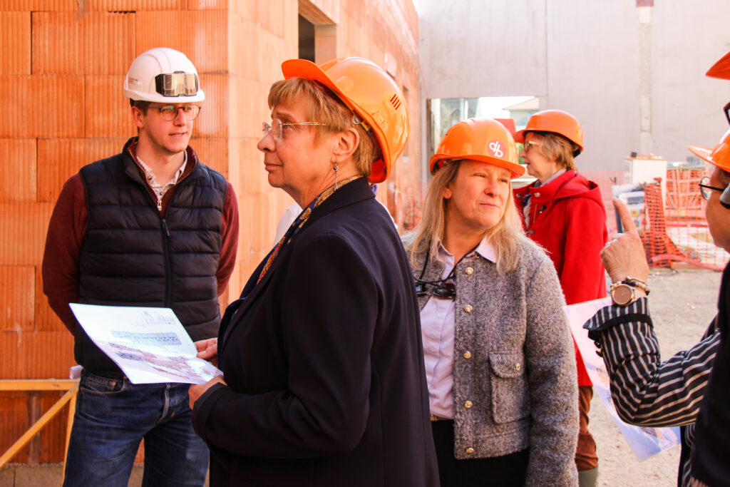 Visite du chantier de reconstruction de la MAS La Clarée à Beauvais